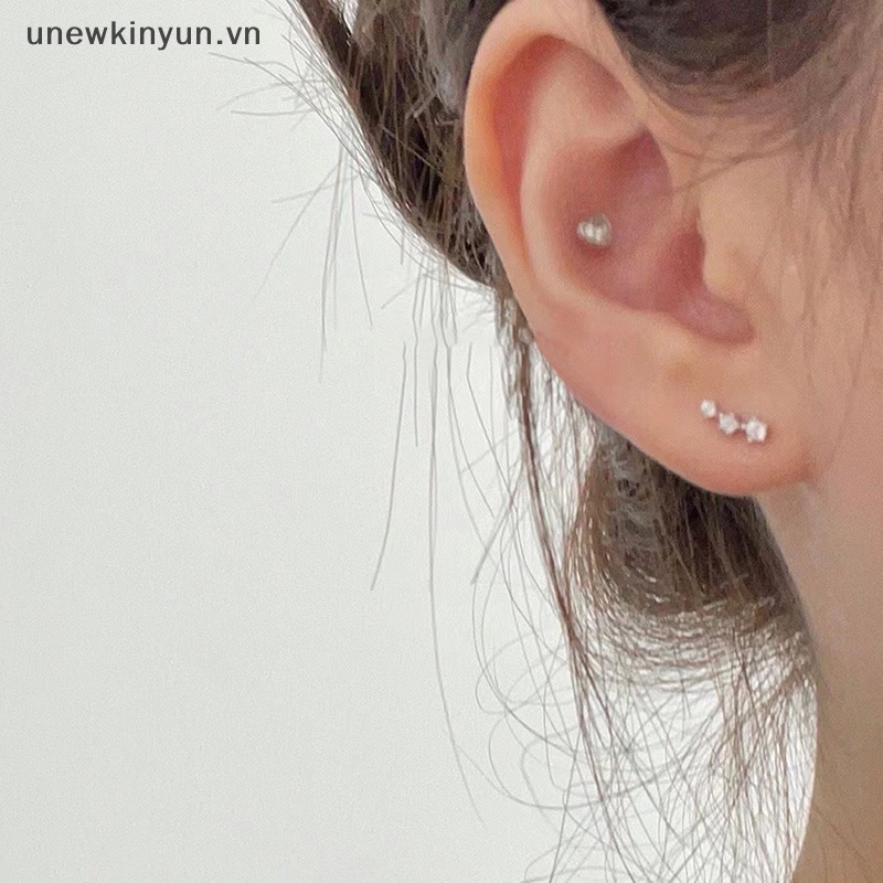 1 Cặp Khuyên Tai Nữ Đính Đá Thời Trang