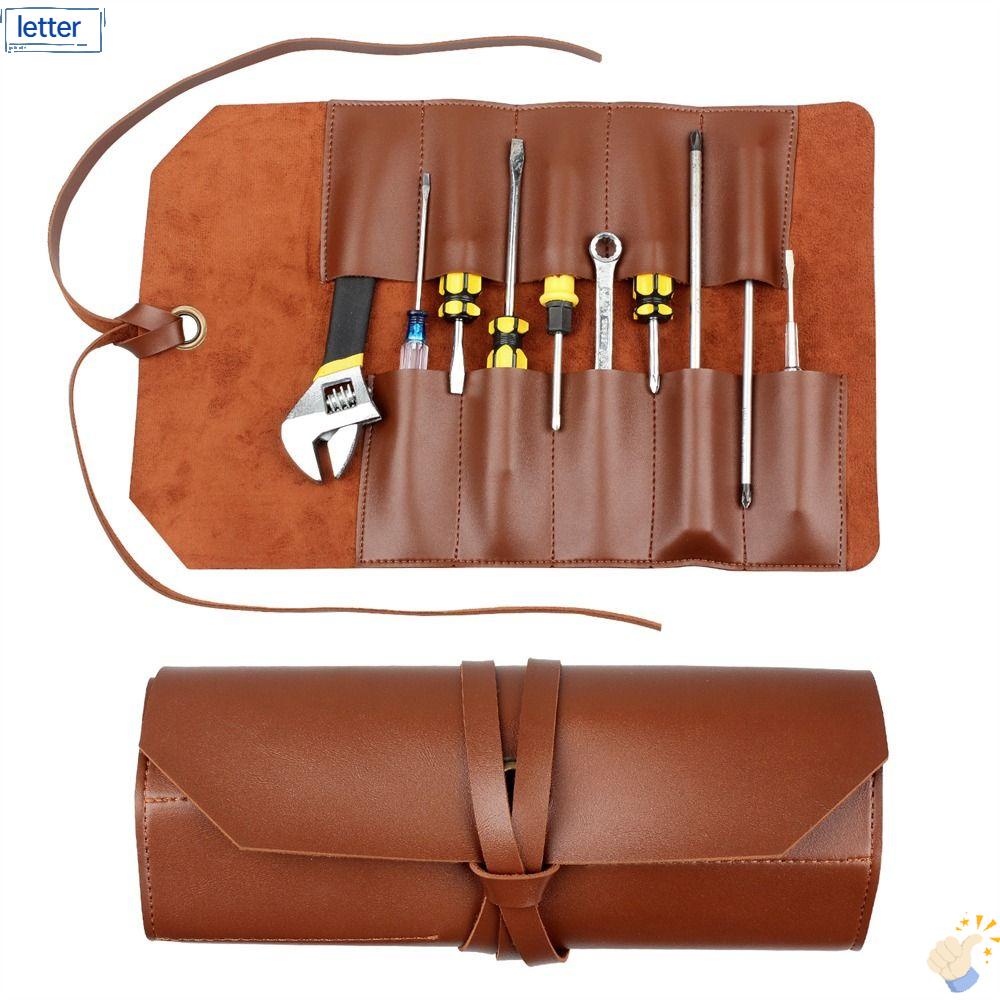 Túi Đựng Dụng Cụ Bằng Da Sức Chứa Lớn Tiện Lợi Dễ Sử Dụng