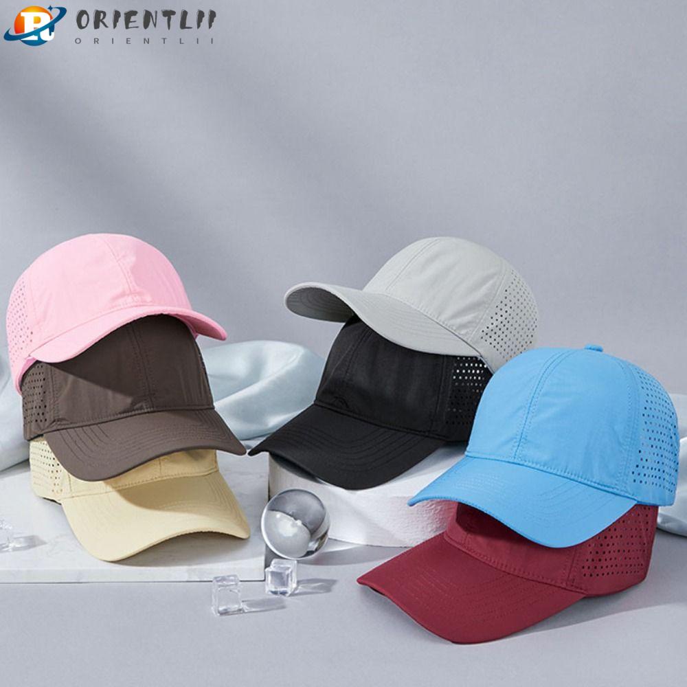 Mũ Lưỡi Trai Chống Nắng Phối Lưới Màu Trơn Mau Khô Tùy Chỉnh