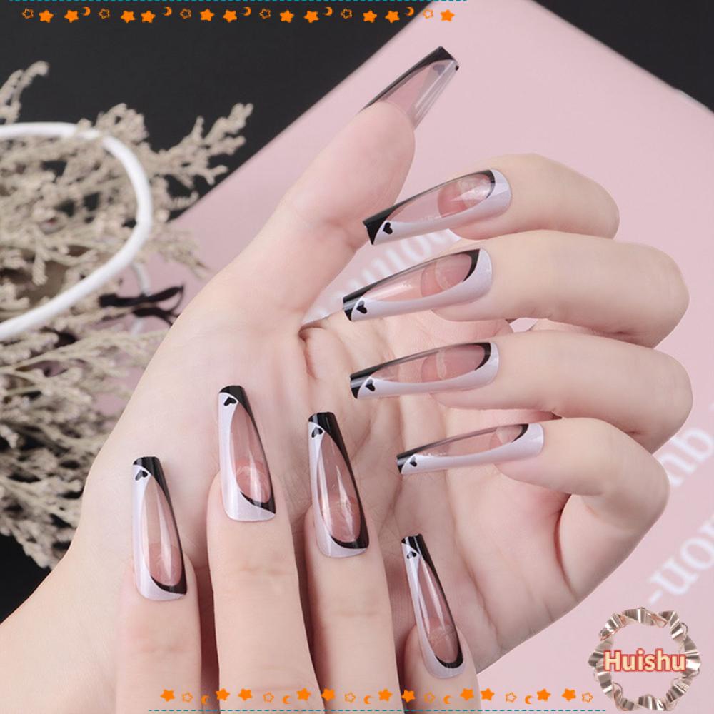 Bộ 24 Móng Tay Giả Che Phủ Toàn Diện Có Thể Tháo Rời