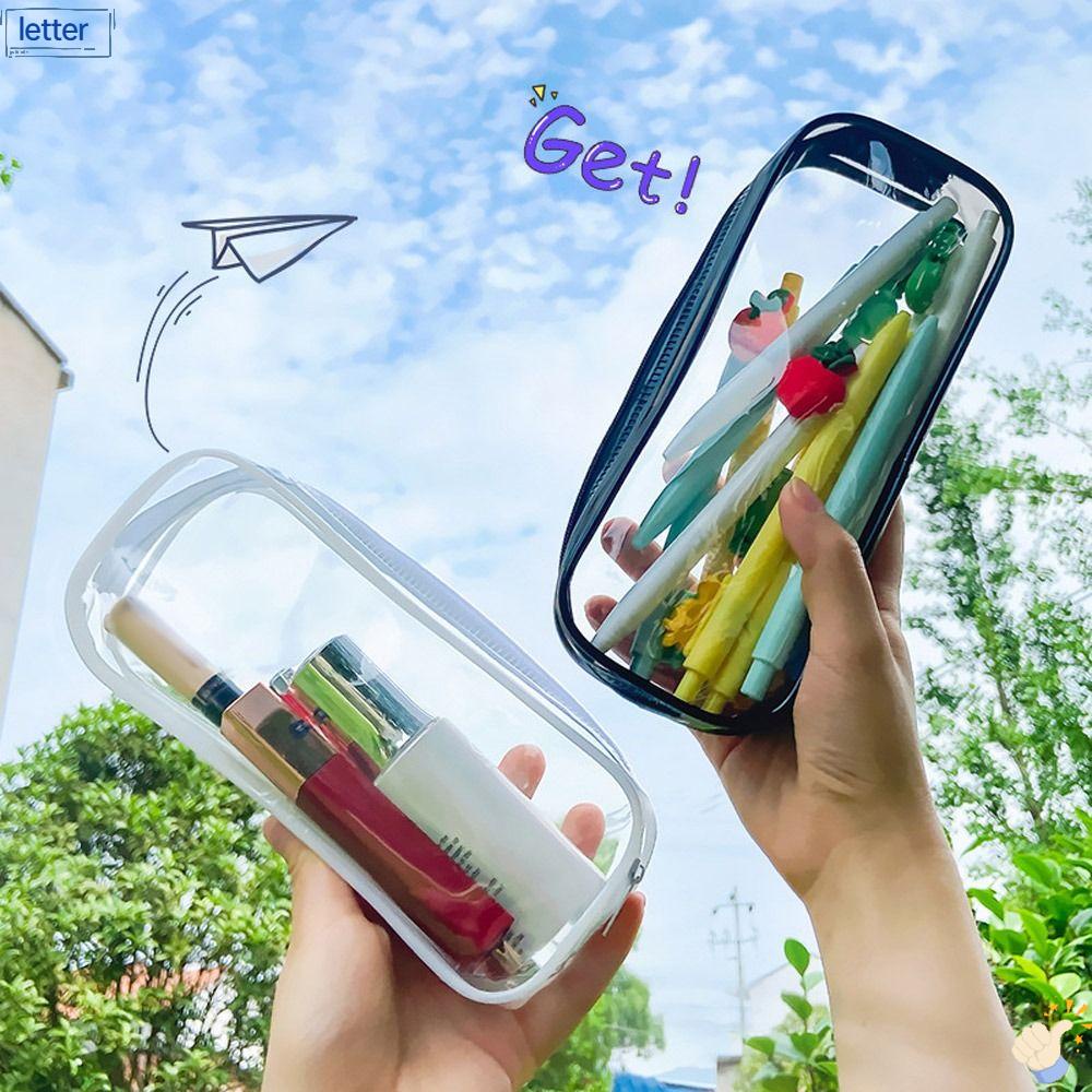 Túi Đựng Bút Bằng PVC Cỡ Lớn Họa Tiết Dễ Thương Tiện Dụng