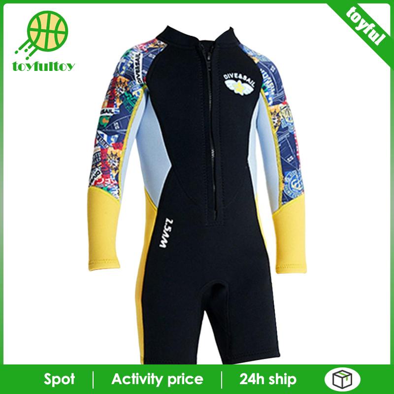 Bộ Đồ Bơi / Lướt Ván / Chèo Thuyền Dày 2.5mm Chất Liệu Cao Su Tổng Hợp Giữ Nhiệt Cho Bé