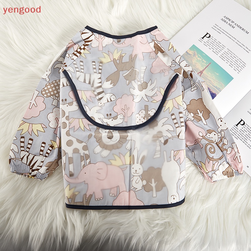 Yếm Ăn Tay Dài Chống Thấm Nước Tiện Dụng Cho Bé