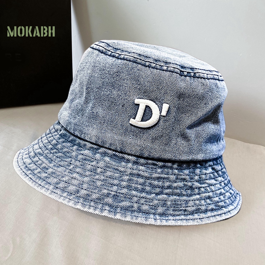 Nón Bucket Tròn In Chữ Phẳng Chống Nắng Chống Gió Sâu Vành Rộng Phong Cách Hip Hop Mùa Hè Cho Nam Và Nữ