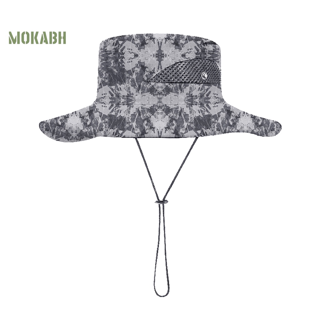 Nón Tai Bèo Thoáng Khí Chống Thấm Nước Có Dây Điều Chỉnh Được Họa Tiết Rằn Ri Thời Trang Mùa Hè Cho Nam