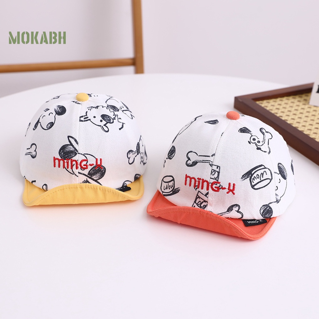 Mũ Bóng Chày Chống Nắng Thoáng Khí Giặt Được In Họa Tiết Chú Cún Dành Cho Bé Trai Và Bé Gái