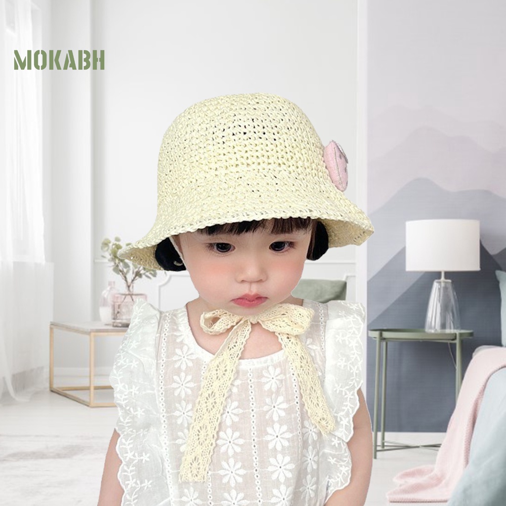 Nón Rộng Vành Mềm Mại Chống Nắng Họa Tiết Dâu Tây Dễ Thương Thời Trang Mùa Hè Cho Bé Gái