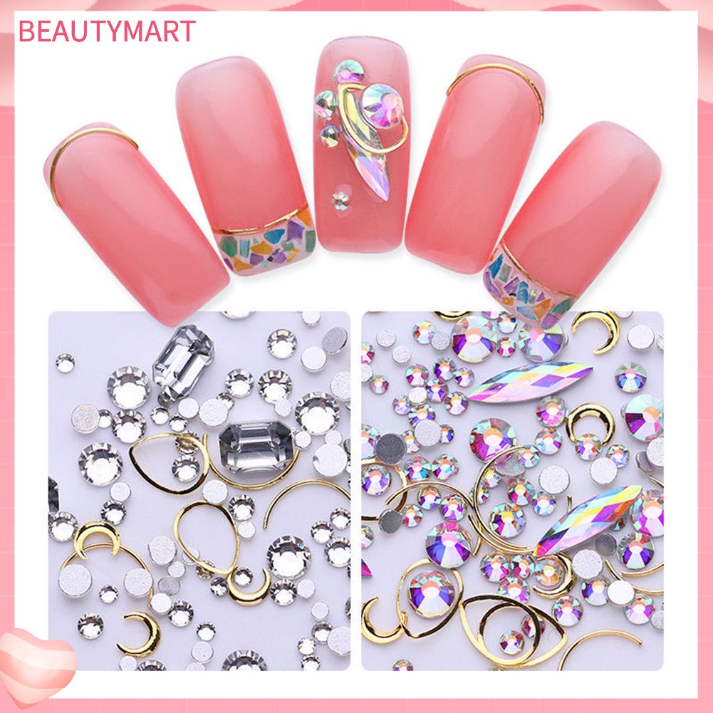 Hộp Phụ Kiện Trang Trí Móng Nghệ Thuật Bằng Hợp Kim 3D