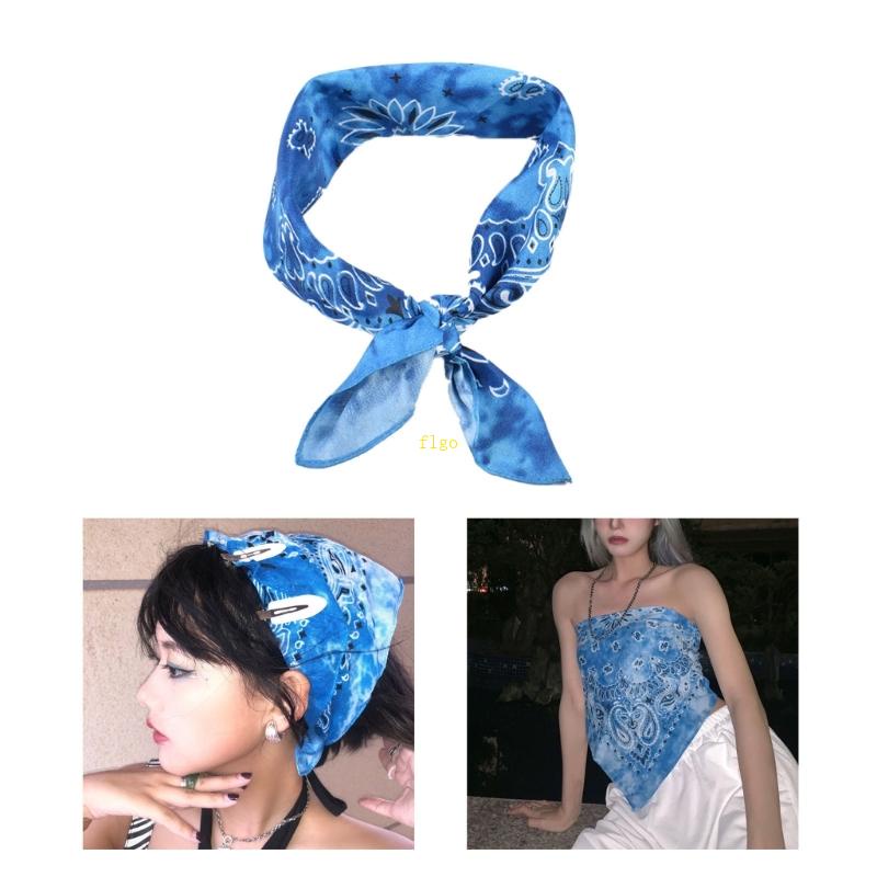 Khăn Trùm Đầu Mùa Hè Y2K Phong Cách Bandana Gọn Nhẹ Tùy Chỉnh Chống Nắng Cho Nữ