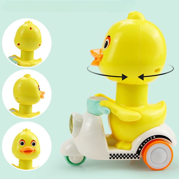 Đồ Chơi Xe Máy Trượt Vịt Vàng Nhỏ Mới Cho Trẻ Em
