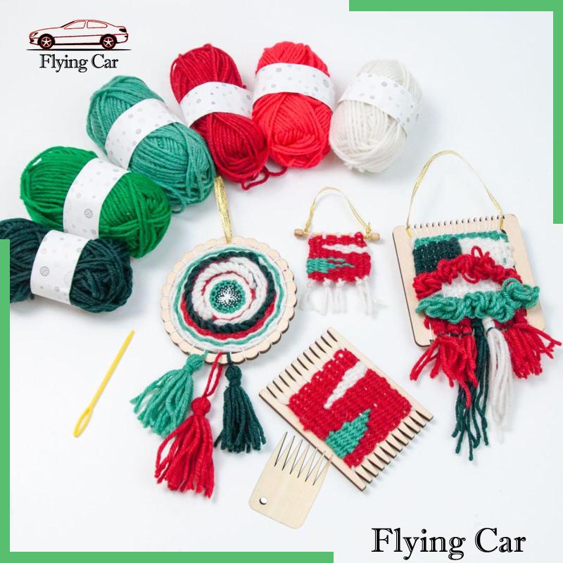 [Lzdjfmy2] Đế Lót Đan Len Bằng Gỗ Mini Cho Người Mới Bắt Đầu