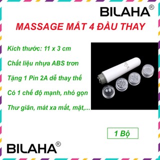 Máy mát xa điện tử mini chất lượng cao, massage mắt nâng cơ, chống thâm quầng, giảm bọng mắt + tặng 1 pin AA - B0025