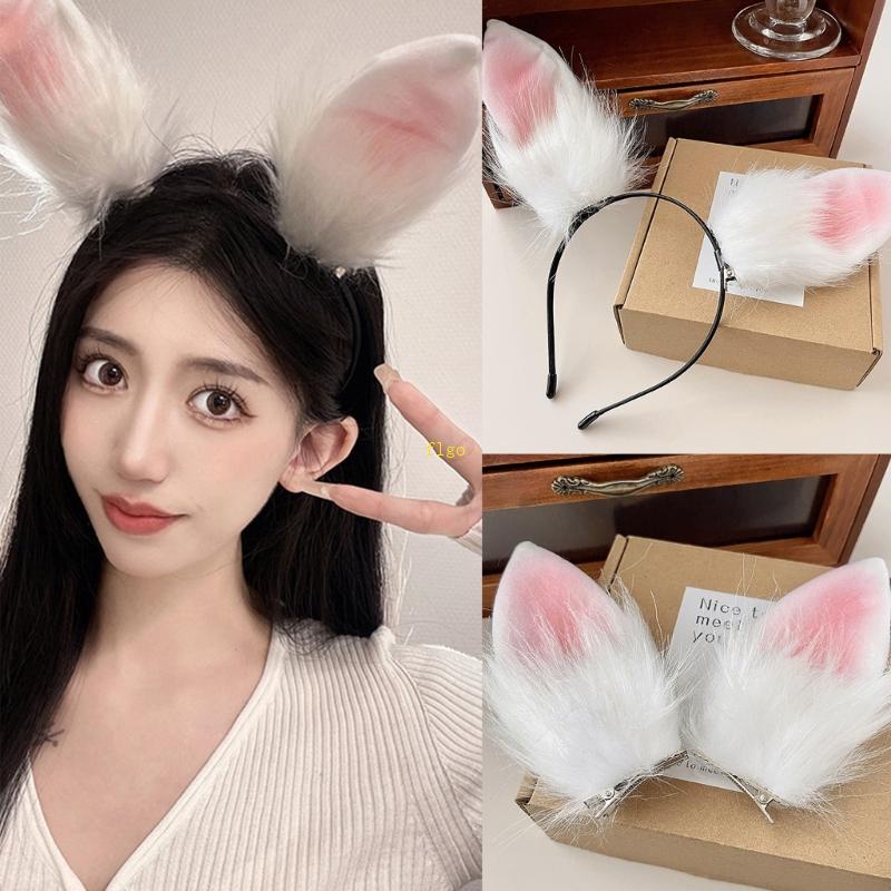 Flgo Băng Đô Rửa Mặt Chống Trượt Hình Thỏ Hoạt Hình Đáng Yêu