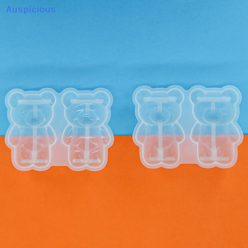 Khuôn Silicone Làm Móc Khóa / Mặt Dây Chuyền Hình Chú Gấu Nhỏ Xinh
