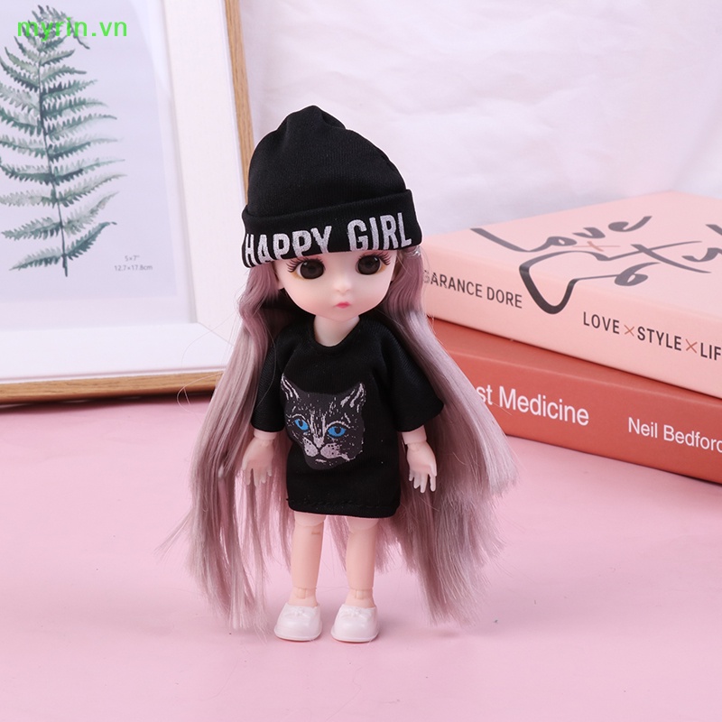 Đầm Đồ Chơi Búp Bê 16 / 17cm Kèm Quần Áo 13 Khớp Nối