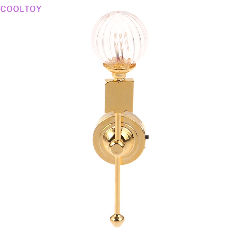 Cooltoy Đèn LED Đầu Tròn Bằng Kính Che Nắng Cho Nhà Búp Bê Tỉ Lệ 1: 12