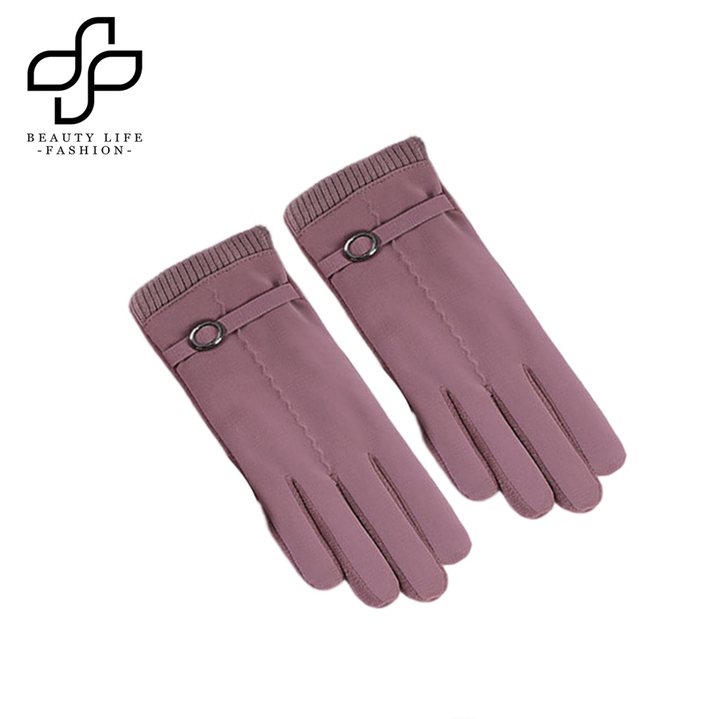 1 Đôi Găng Tay Siêu Mềm Giữ Ấm Chống Thấm Nước Có Thể Chạm Màn Hình Cảm Ứng Thời Trang Mùa Đông Cho Nữ
