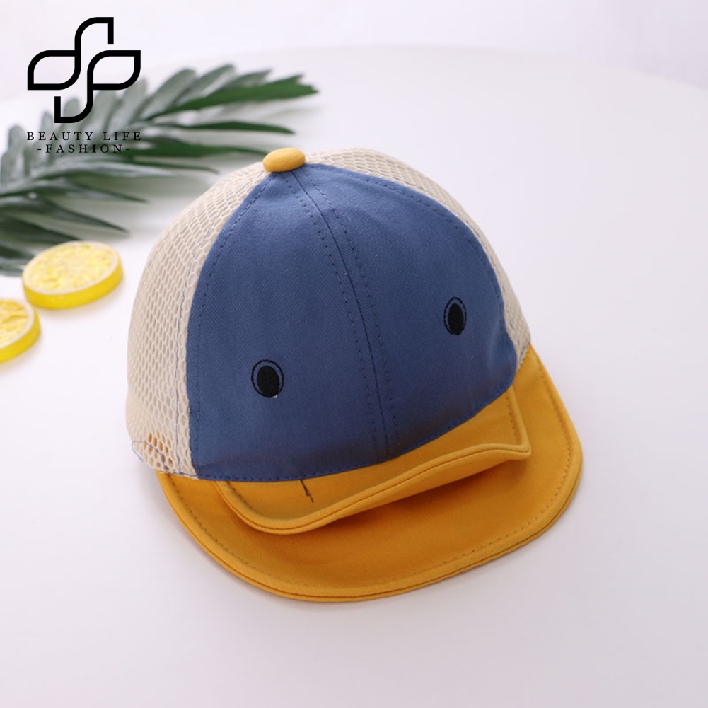 Mũ Lưỡi Trai Phối Lưới Thoáng Khí Thời Trang Mùa Hè Cho Bé