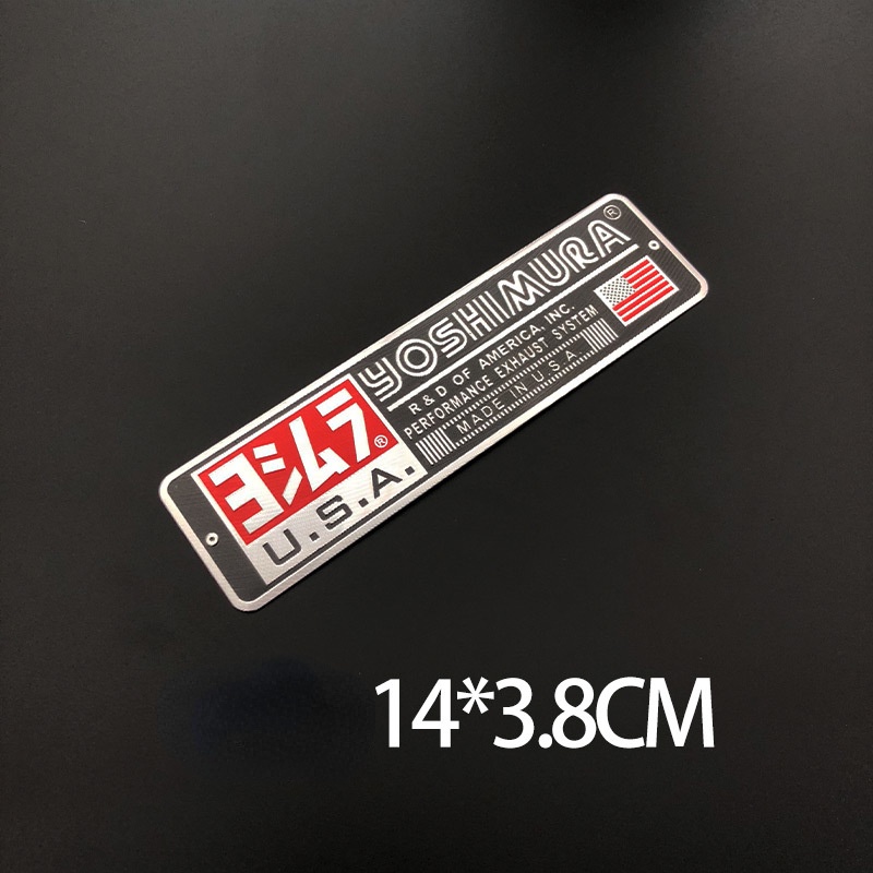 Decal DáN Trang Trí ỐNg Pô HìNh Yoshimura 3D Cho Xe MáY
