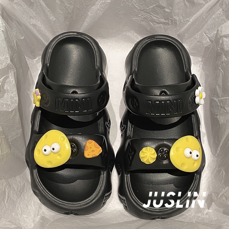 JUSLIN dép dép nữ dép bánh mì nữ dép bánh mì nữ 2023 NEW 060502