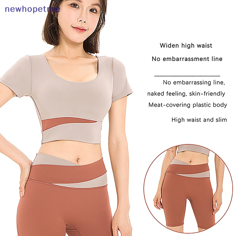 Bộ Đồ Tập Thể Thao Lưng Cao Không Đường May Thời Trang Cho Nữ