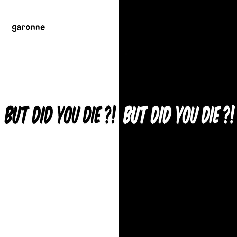 Miếng Dán Trang Trí Xe Hơi In Chữ Vui Nhộn Bằng Vinyl