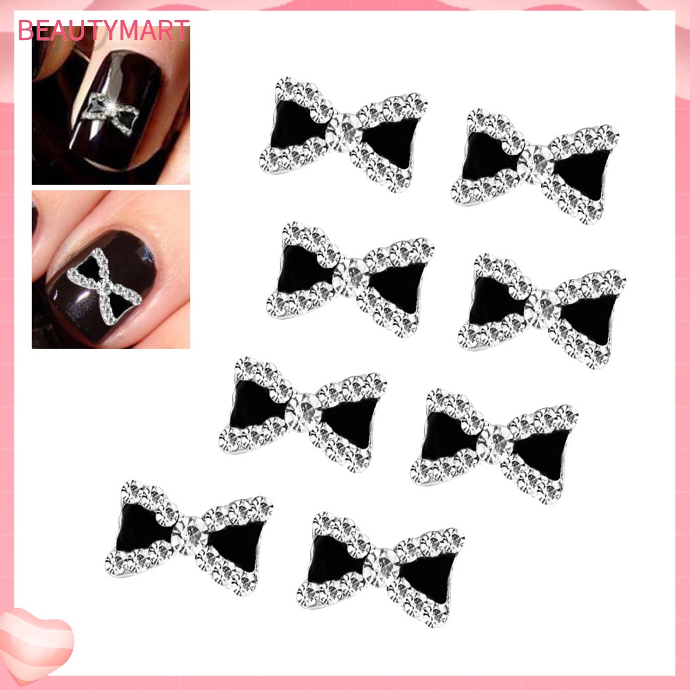 Set 10 Phụ Kiện Nơ Đính Đá 3D Trang Trí Móng Nghệ Thuật