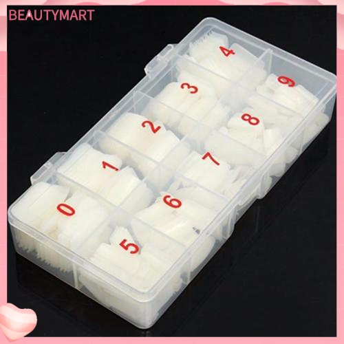 Bộ 500 Móng Tay Giả Màu Trắng Che Phủ Toàn Diện Thời Trang Cho Nữ