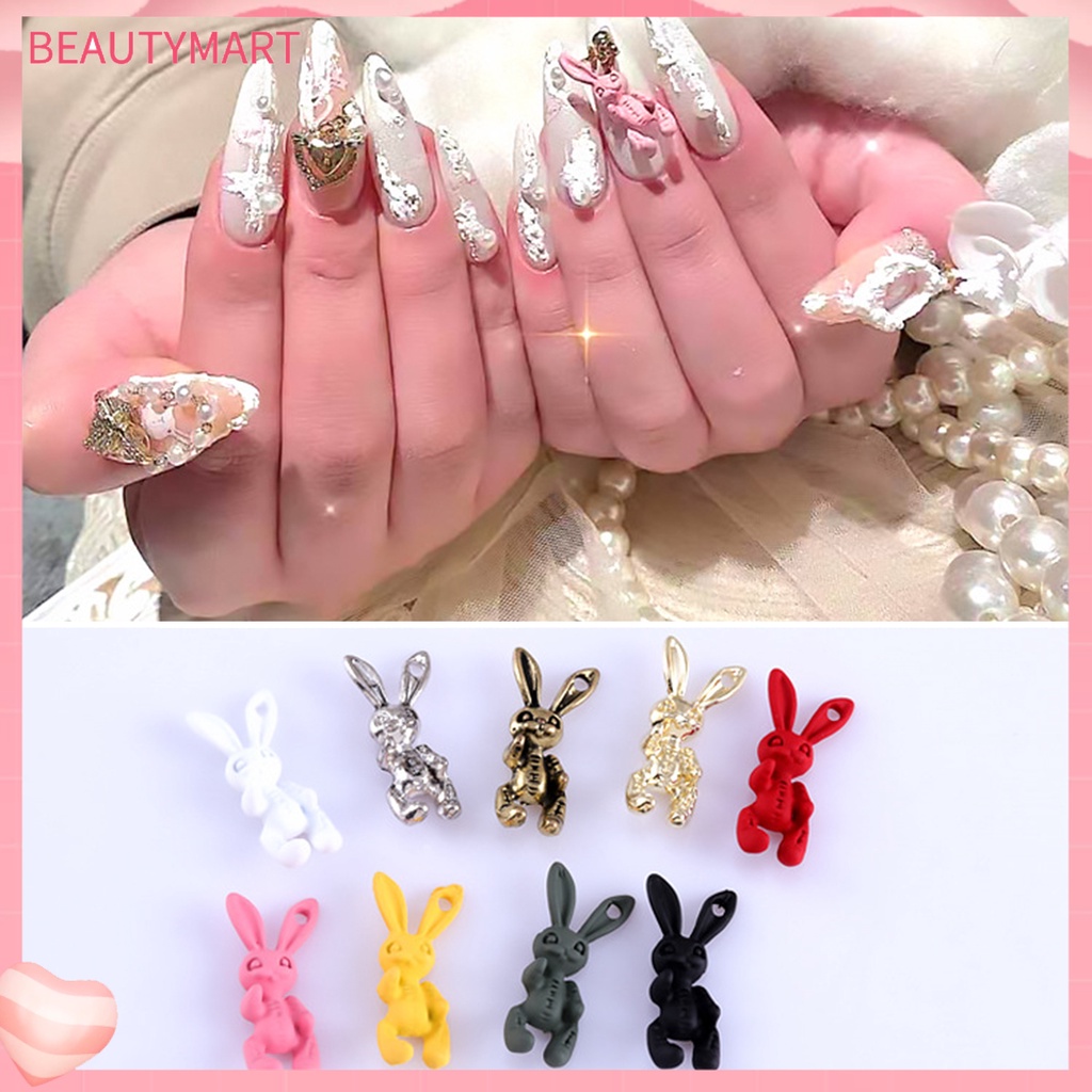 Set 10 Phụ Kiện Trang Trí Móng Tay Nghệ Thuật Tạo Hiệu Ứng 3D Bằng Hợp Kim Kẽm Không Phai Màu Sắc Phong Cách Halloween