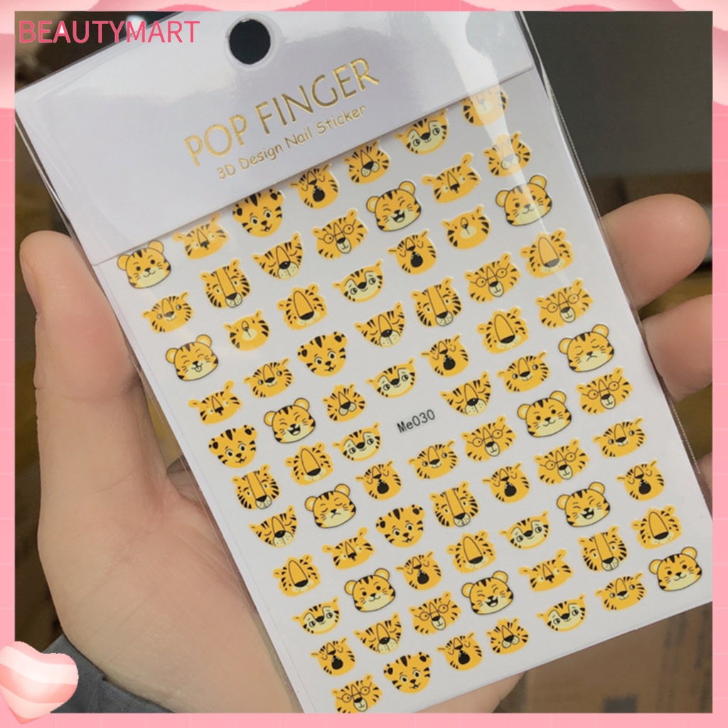 Miếng Dán Trang Trí Móng Tay Siêu Mỏng Họa Tiết Hoạt Hình Màu Nước