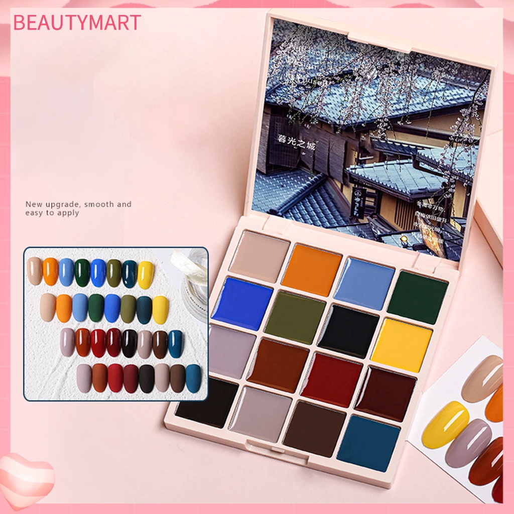 Kem Sơn Móng Tay 16 Màu Sắc Tự Nhiên Trọng Lượng Nhẹ 1.5g An Toàn Dành Cho Nữ