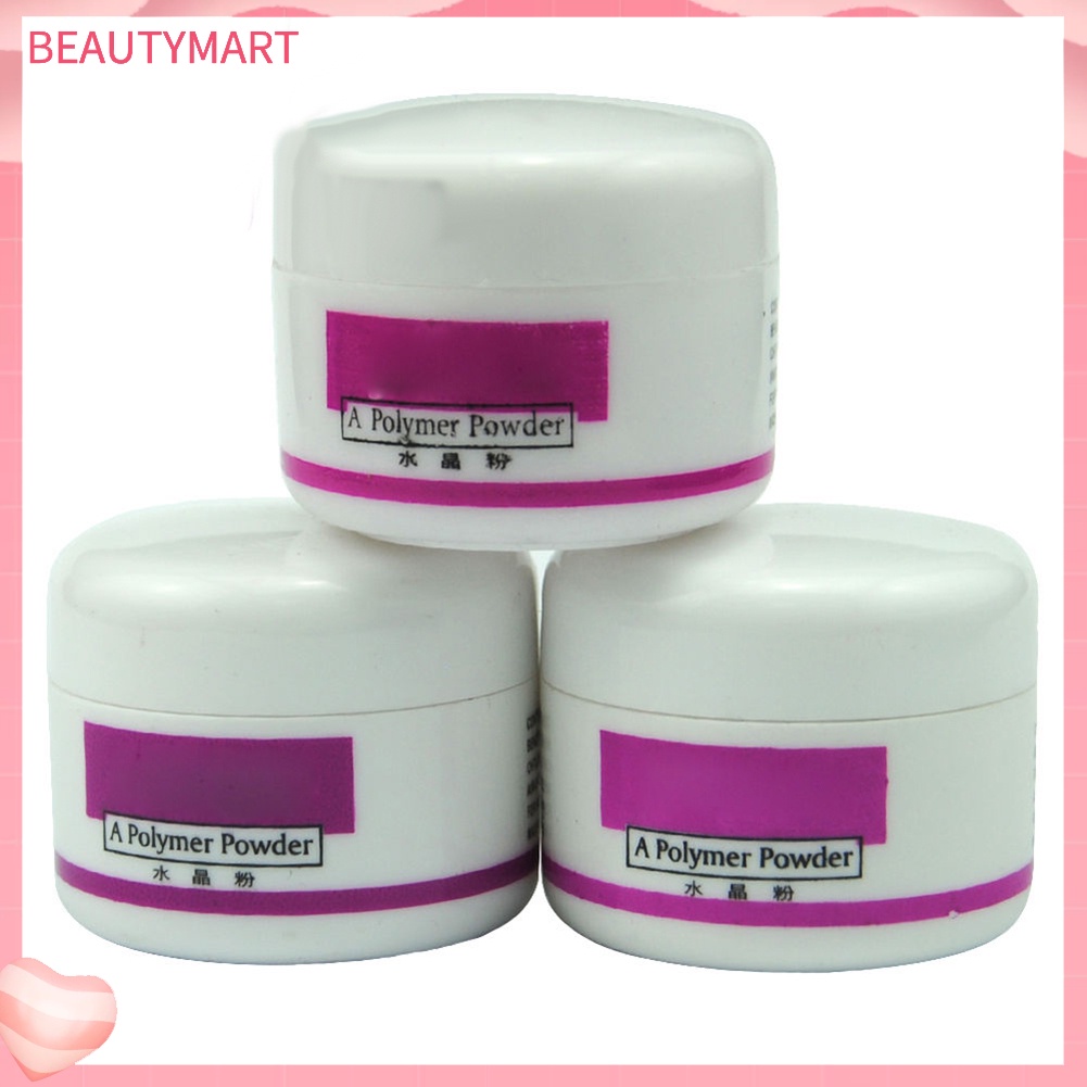 Bộ 3 Hộp Bột Acrylic Lấp Lánh Trang Trí Móng Tay Chuyên Nghiệp DIY