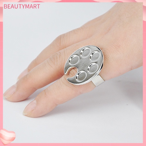 Nhẫn Hở Hình Dấu Chân Mini Trang Trí Móng Tay Nghệ Thuật Cho Nữ [beautymart]