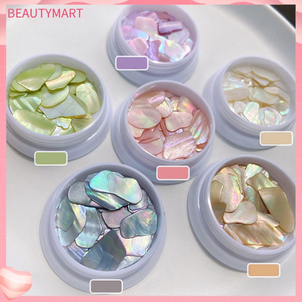 1 Hộp Vỏ Sò Siêu Mỏng Màu Kẹo Trang Trí Móng Tay Không Phai Cho Nữ
