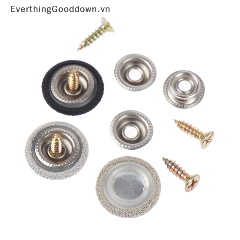 Everthinggooddown Set 10 Nút Vặn Bằng Vải Nylon Gắn Trần Xe Hơi