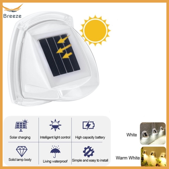 Đèn Led 8 Bóng Gắn Tường Sử Dụng Năng Lượng Mặt Trời Chống Thấm Nước Siêu Sáng