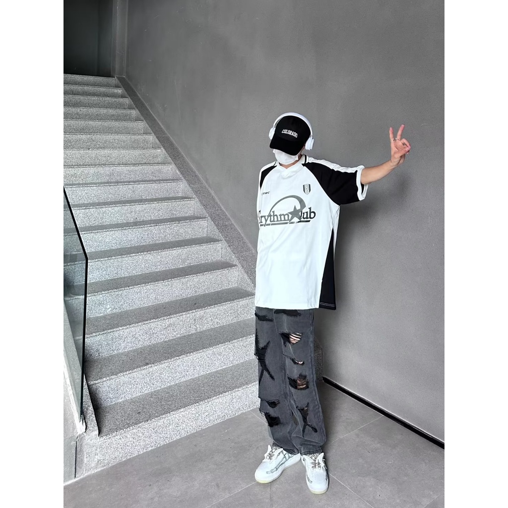 Áo Thun Tay Ngắn Mỏng Màu Sắc Tương Phản Phong Cách Mỹ Thời Trang Mùa Hè Cao Cấp Cho Nam