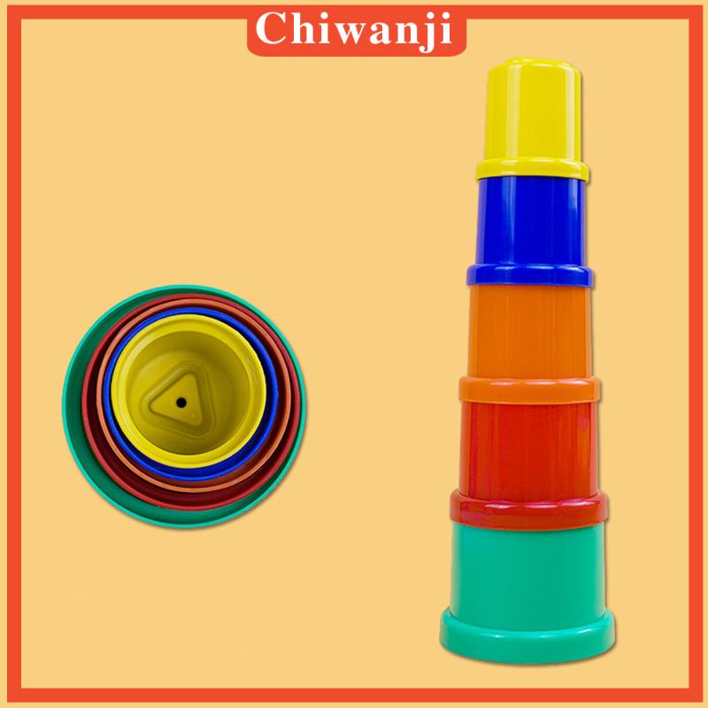 Bộ Đồ Chơi Cốc Xếp Chồng Lên Nhau 5 Tầng Nhiều Màu Sắc Giáo Dục Cho Bé