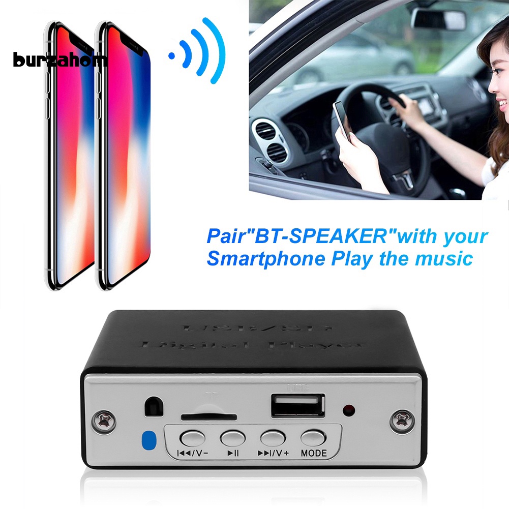 Mô Đun Giải Mã Thẻ TF Nghe Nhạc MP3 Bluetooth 5.0 Cho Xe Hơi