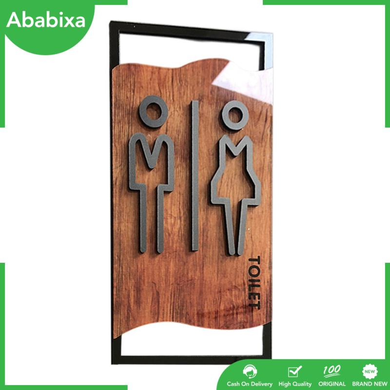 Bảng Hiệu Nhắc Nhở 3D Bằng Acrylic Tiện Dụng Cho Nhà Vệ Sinh / Quán Bar / Nhà Hàng