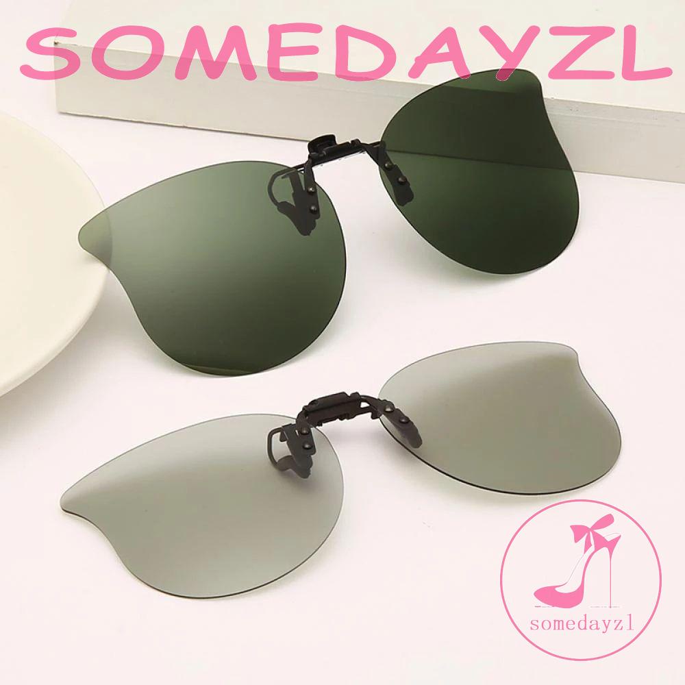 Kính Mát Mắt Mèo Dạng Lật Có Kẹp Chống Tia UV Hỗ Trợ Tầm Nhìn Ban Đêm