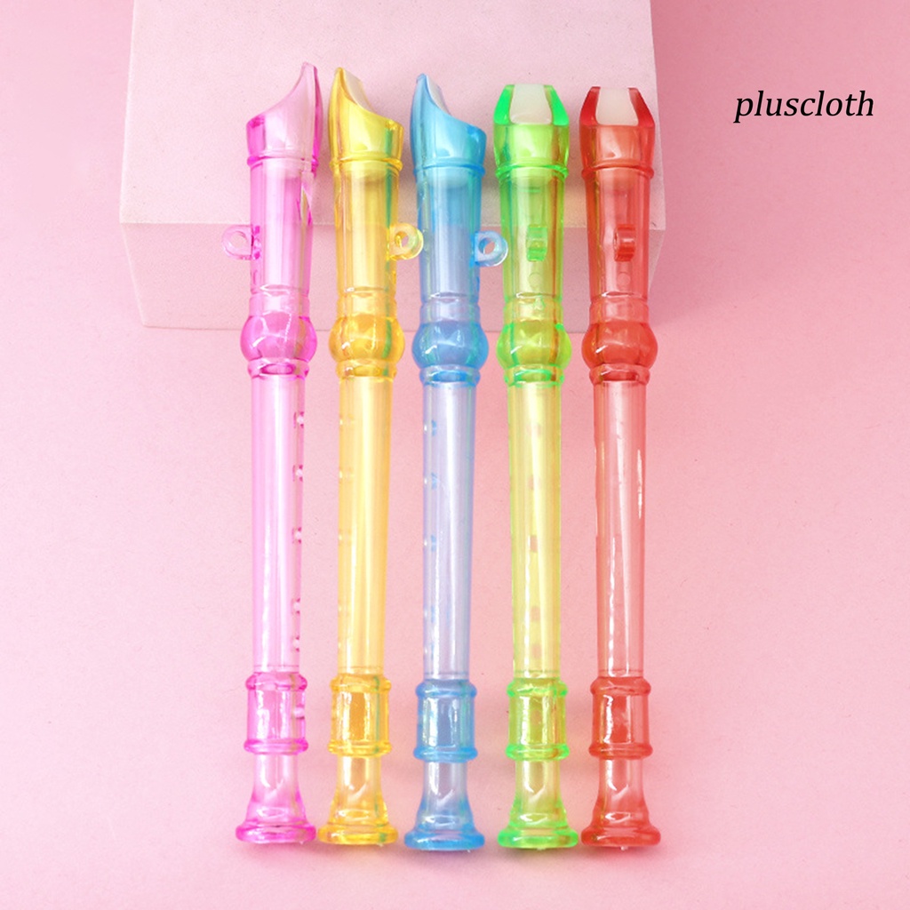 Set 5 Kèn Clarinet Mini 6 Lỗ Bằng ABS Trong Suốt Thân Thiện Với Môi Trường Không Cần Khoan Tay Cho Bé