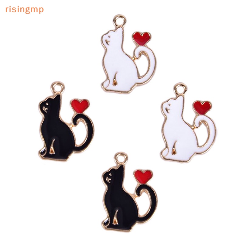 Set 10 Mặt Dây Chuyền Tráng Men Hình Trái Tim Và Chữ Ch DIY