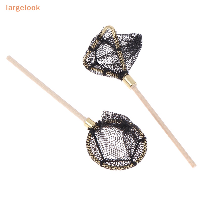 Set 2 Lưới Bắt Cá Tỉ Lệ 1 / 12 Trang Trí Nhà Búp Bê