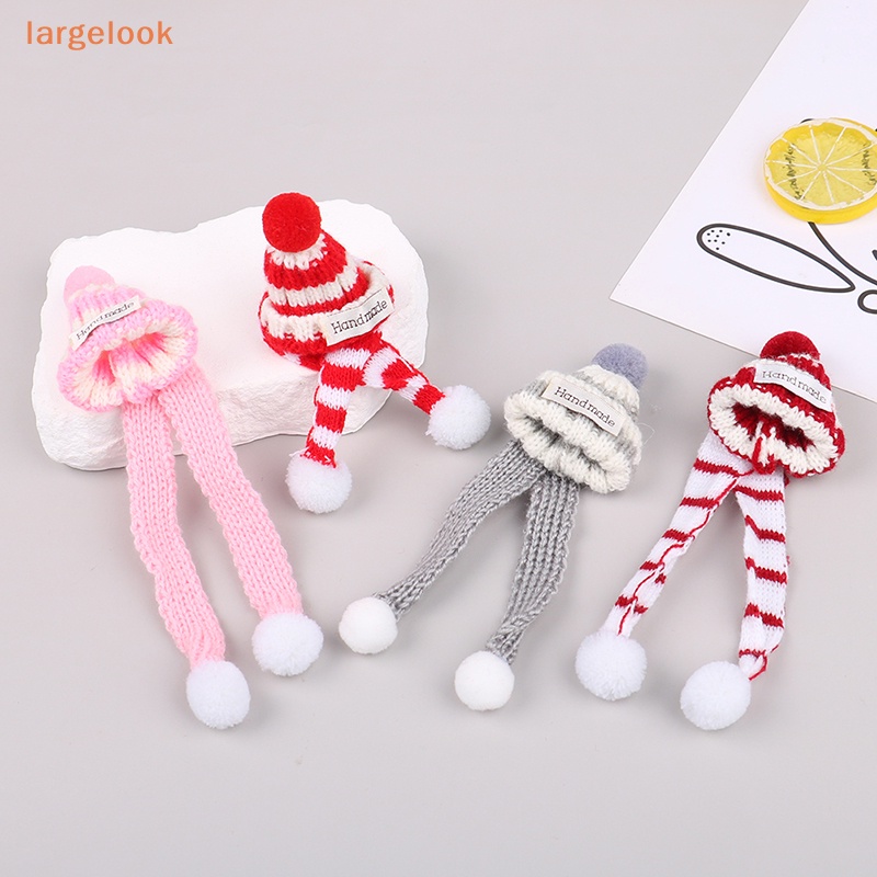 Nón Dệt Kim Mini + Khăn Choàng Cổ Thời Trang Giáng Sinh Cho Búp Bê