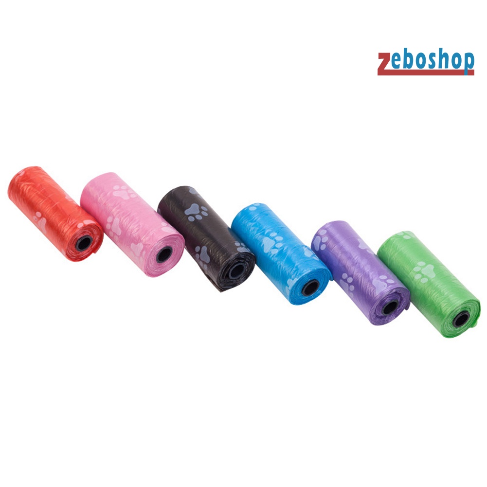 Set 2 / 30 Túi Đựng Chất Thải Hình Dấu Chân Cún Tiện Dụng