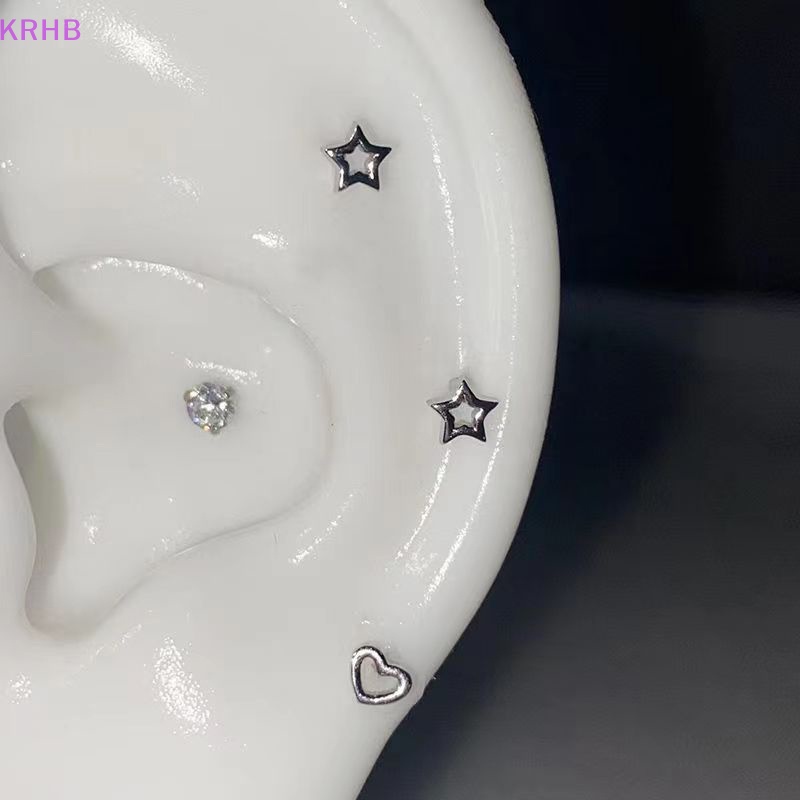 1 Đôi Khuyên Tai Dạng Xoắn Ốc Hình Ngôi Sao Thời Trang Cho Nữ Mới