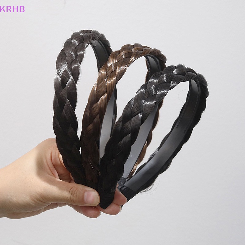 Krhb Băng Đô Tóc Giả Thắt Bím Handmade Cho Nữ Mới