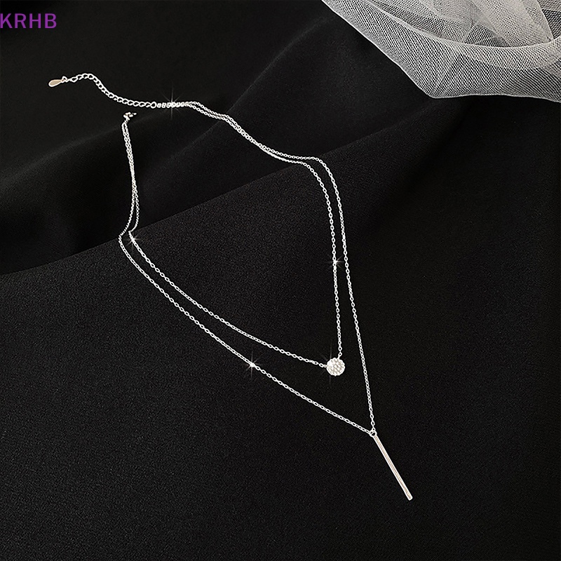 Vòng cổ Mạ Bạc Đính Ngọc Trai Zircon Thời Trang Cho Nữ Mới