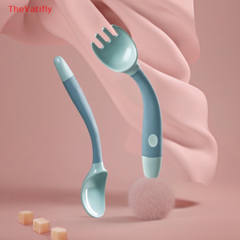 Bộ Muỗng Nĩa Silicone Tập Ăn Cho Bé